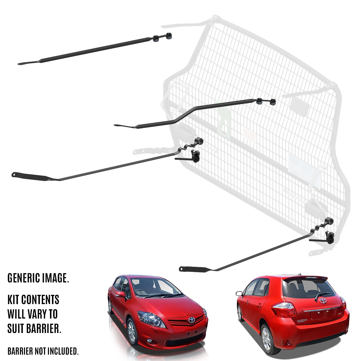 Cargo Barrier Front Position Kit Suits Toyota Corolla 2007 - On