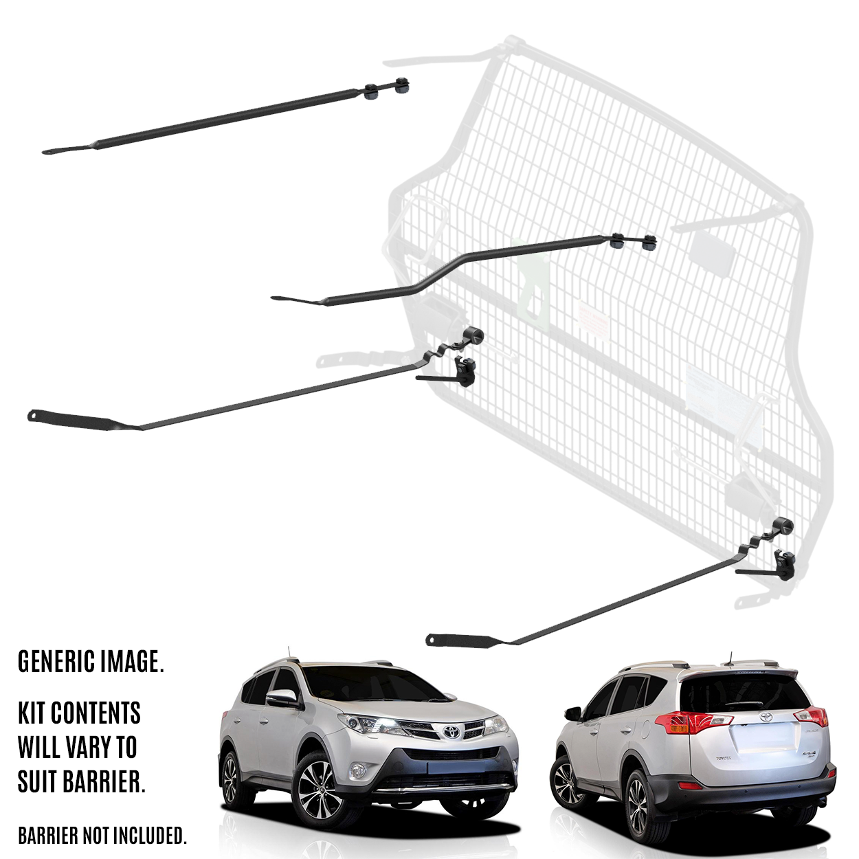 Cargo Barrier Front Position Kit Suits Toyota Rav 4 2013 to 2018