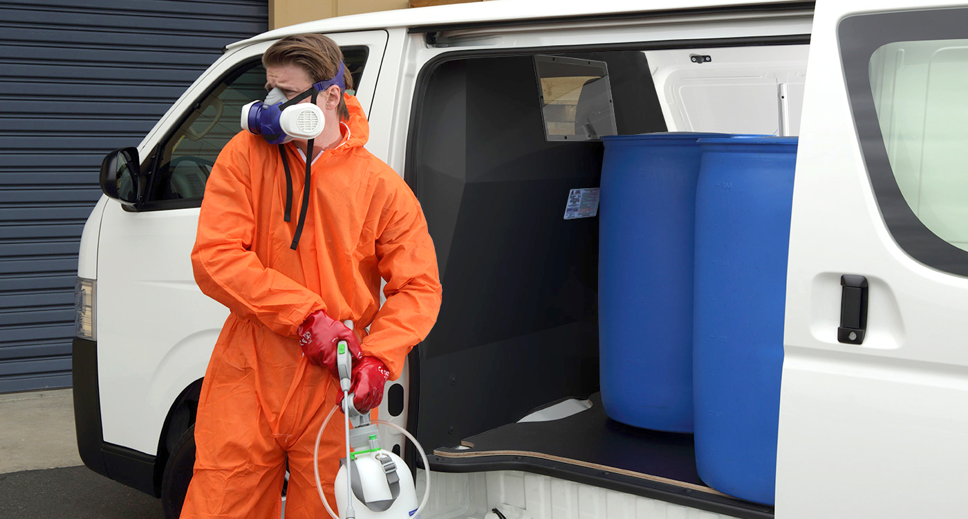 Sealed Cargo Barrier in vehicle